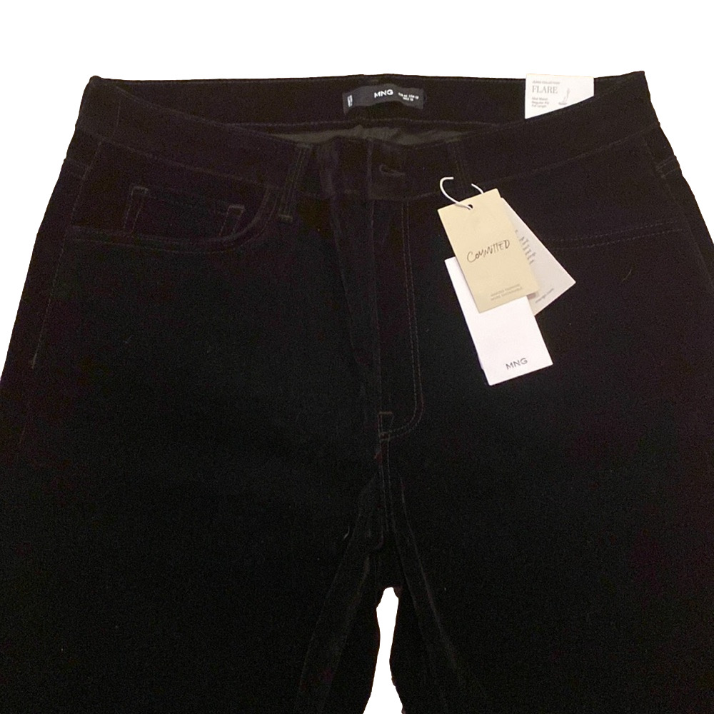 Mango Black Boot Cut Pants